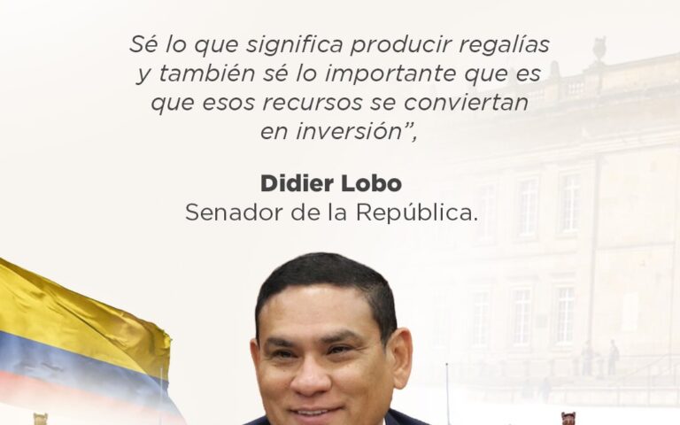 Didier Lobo y las regalías para los municipios productores